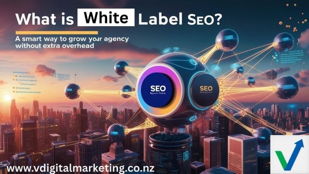 White Label SEO explained visually - by V Digital Marketing NZ